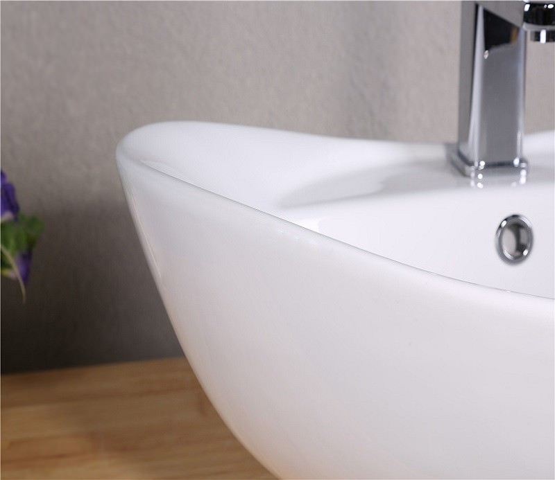 Раковина накладная  CeramaLux 9018 59,5 см белая в 100Kran: Широкий выбор и доступные цены.