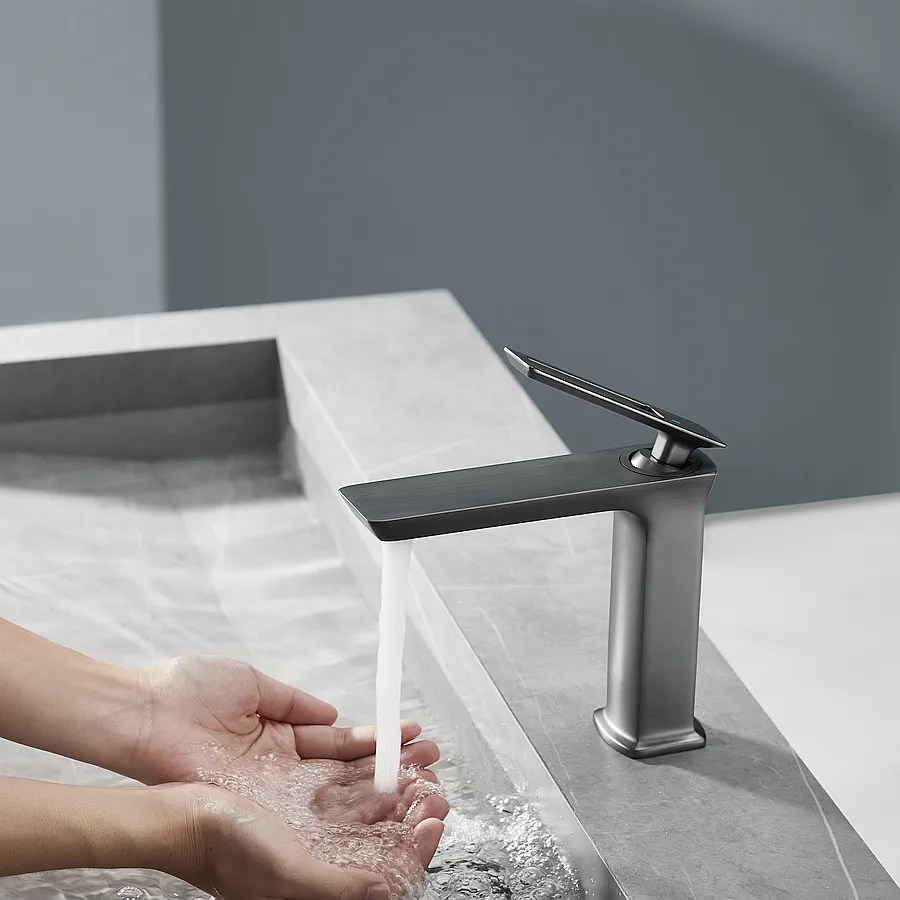 Смеситель для раковины FAUCET DREISER RH-1006-QH оружейная сталь в 100Kran: Широкий выбор и доступные цены.