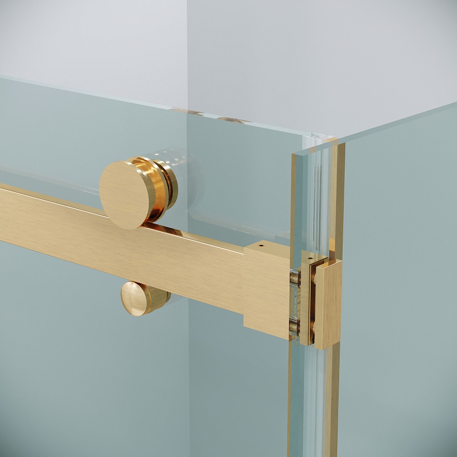 Душевое ограждение Grossman Classic 100x70x195 см 120.K33.04.1080.32.00 золото сатин в 100Kran: Широкий выбор и доступные цены.