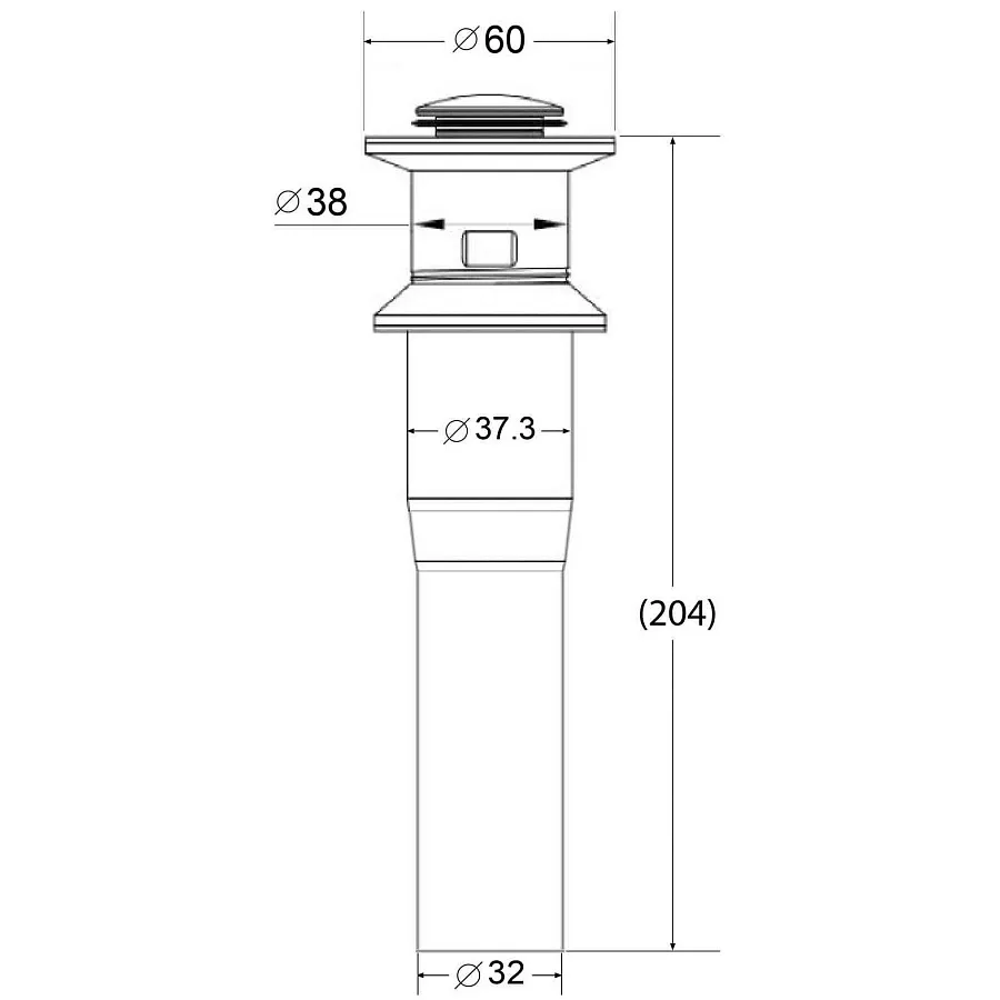 Донный клапан BelBagno BB-PCU-02-IN сатин в 100Kran: Широкий выбор и доступные цены.