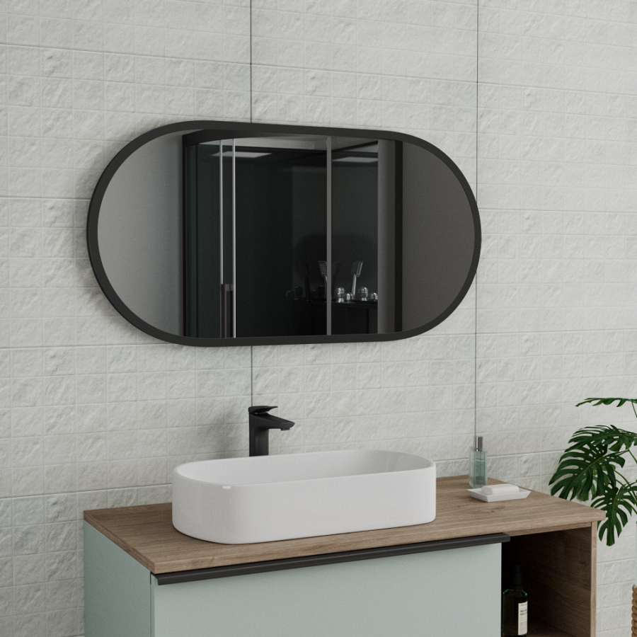 Зеркало Maretti Project Black PB50100V71 50х100 см черный 100Kran: Широкий выбор и доступные цены.