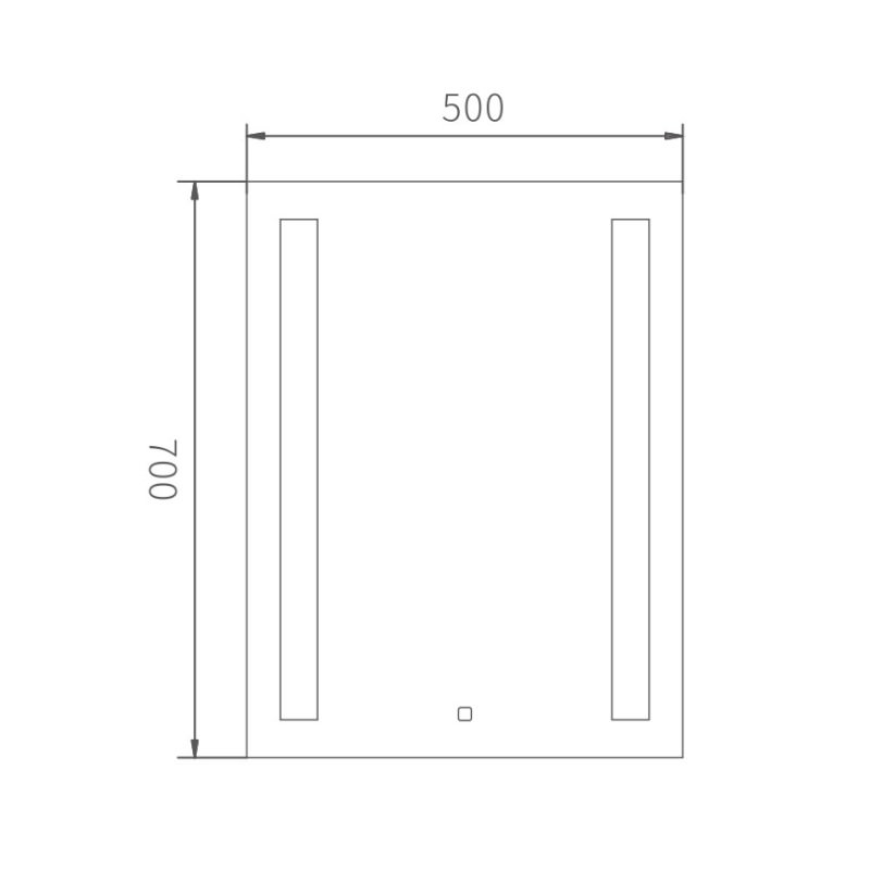 Зеркало с LED подсветкой Haiba HB663 50x70 см 100Kran: Широкий выбор и доступные цены.