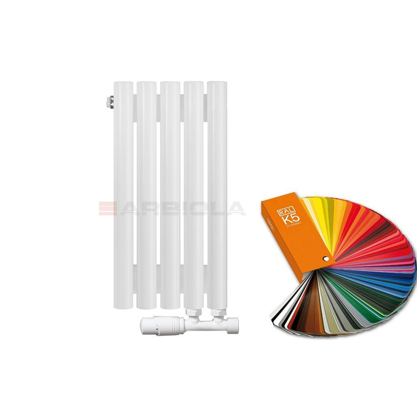 Вертикальный радиатор с нижним подключением Arbiola Iris V 108392 24,2 х 50 см ral classic от интернет-магазина сантехники 100Kran!