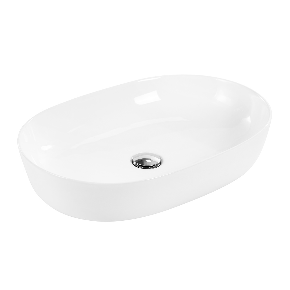 Накладная раковина BelBagno BB1348 42  см белая глянцевая в 100Kran: Широкий выбор и доступные цены.