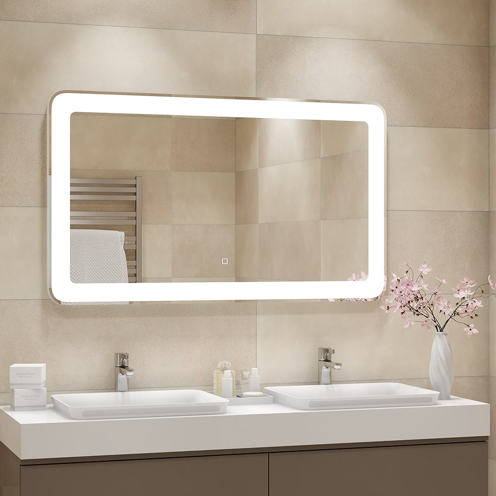 Зеркало с подсветкой"Velvette Led" 1200x700 100Kran: Широкий выбор и доступные цены.