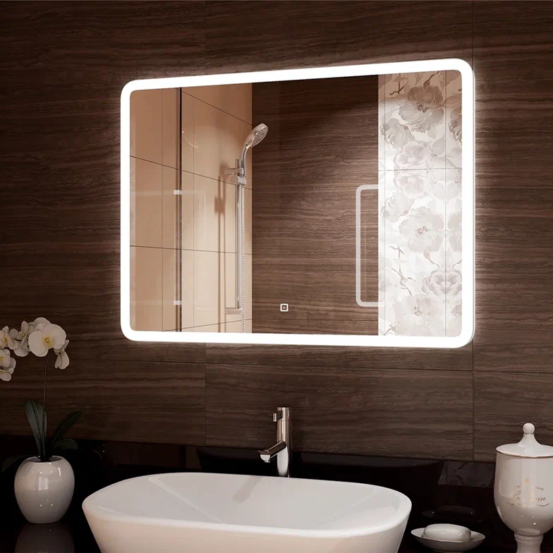Зеркало "Demure Led" 800х600 с подсветкой 100Kran: Широкий выбор и доступные цены.