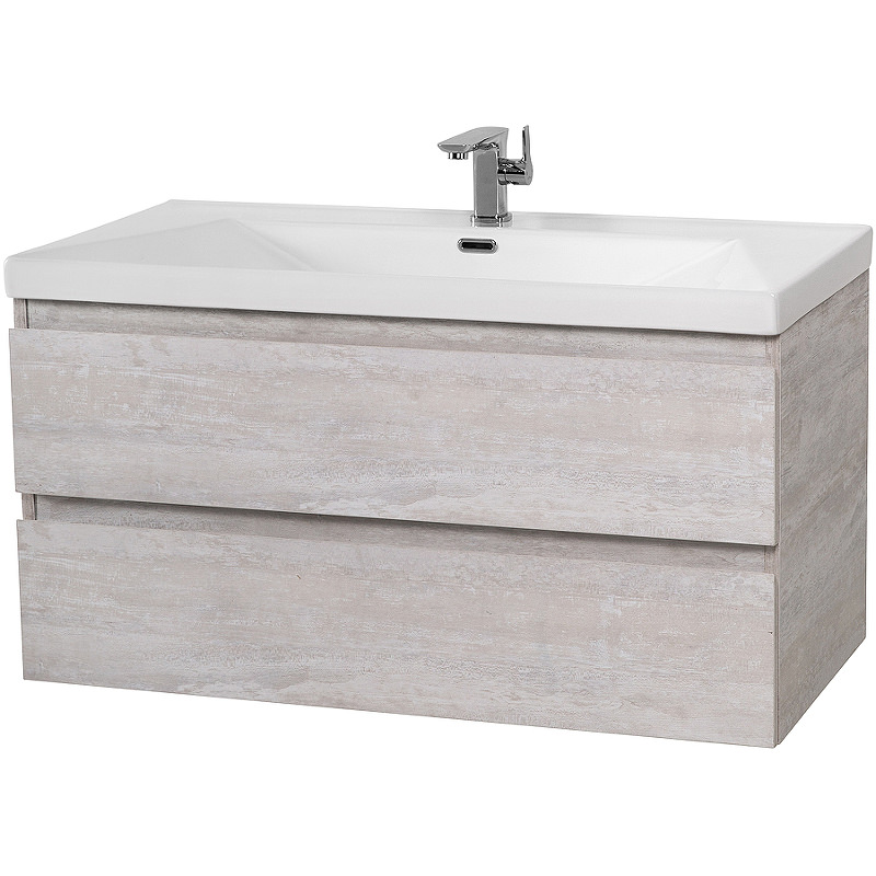 Тумба с раковиной подвесная CEZARES 80 см MOLVENO-80-2C-SO-LB Legno Bianco в 100Kran: Широкий выбор и доступные цены.