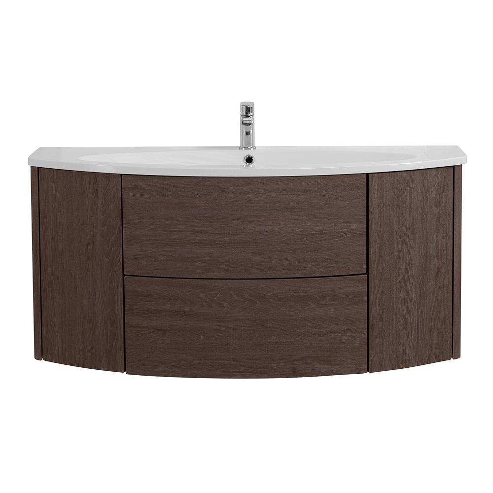 Тумба с раковиной подвесная CEZARES 121 см EDEN 54408 Rovere Scuro Soft в 100Kran: Широкий выбор и доступные цены.