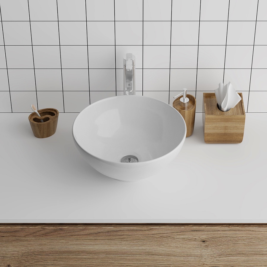 Раковина накладная Grossman GR-3014 420х420х170 мм белая в 100Kran: Широкий выбор и доступные цены.