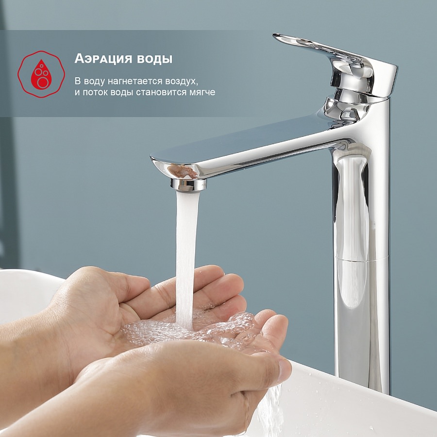 Смеситель для раковины Raglo R03.15 хром в 100Kran: Широкий выбор и доступные цены.