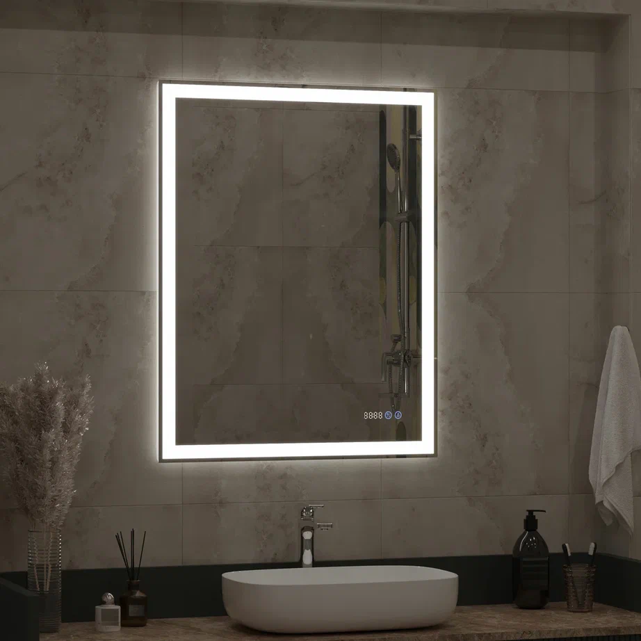 Зеркало с подсветкой "Mercury luxe" 700x900 100Kran: Широкий выбор и доступные цены.