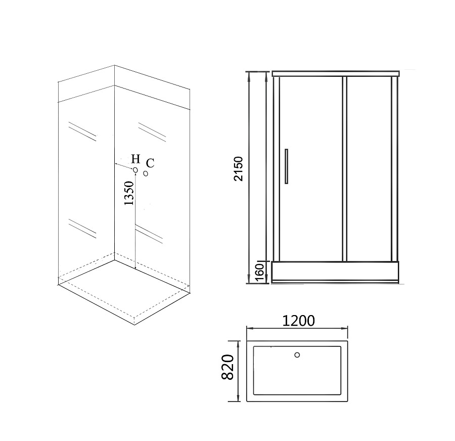 Душевая кабина Grossman GR267 80x120x215 см в 100Kran: Широкий выбор и доступные цены.