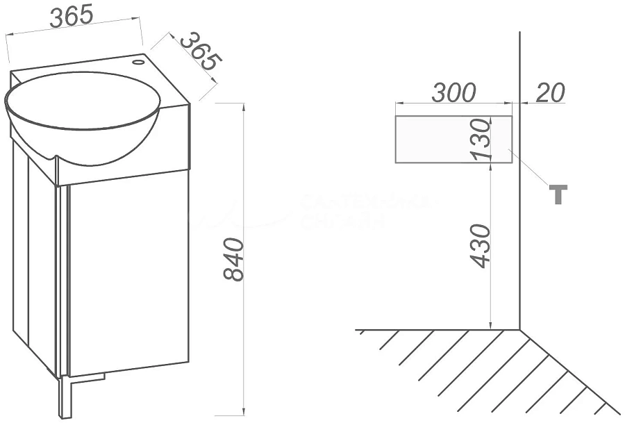 Тумба под раковину Aqwella Porto 45 POR0104DB напольная дуб балтийский в 100Kran: Широкий выбор и доступные цены.