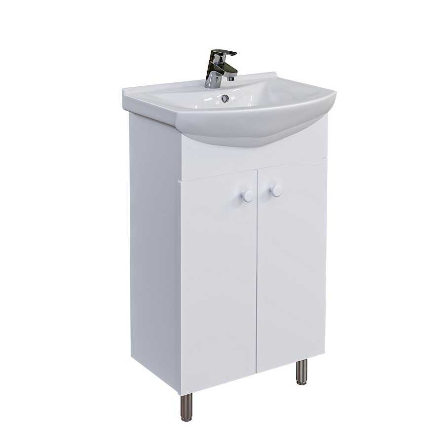 Комплект мебели для ванной Grossman Eco Line 60 см 106051-2 белый в 100Kran: Широкий выбор и доступные цены.