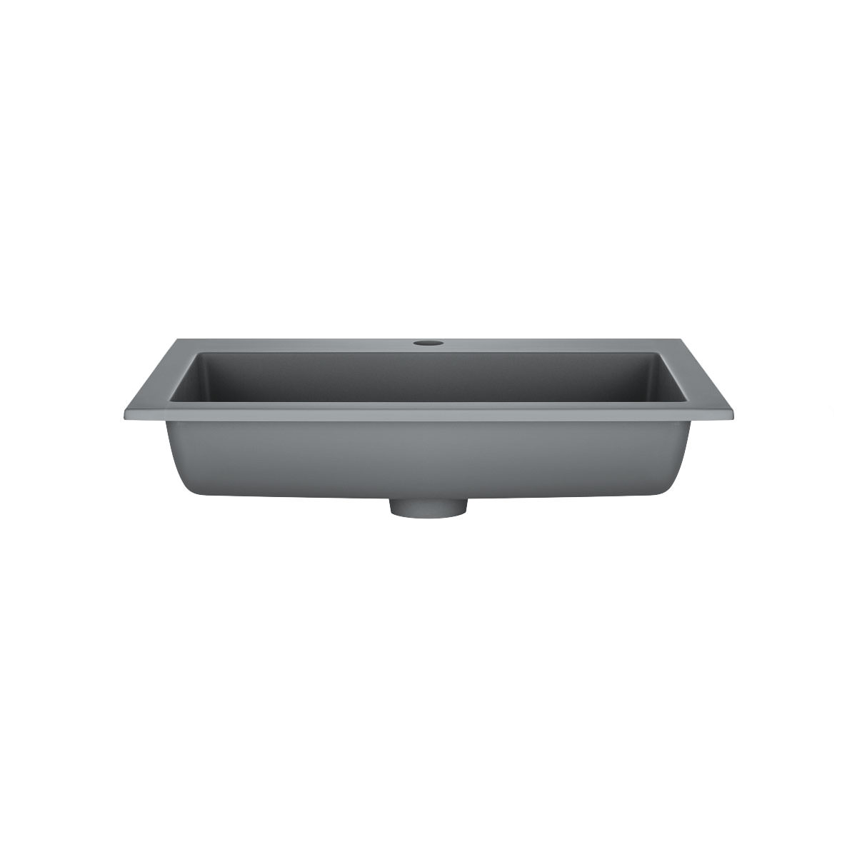 Раковина Vincea VCB-13600G 60 см из кварца цвет серый в 100Kran: Широкий выбор и доступные цены.