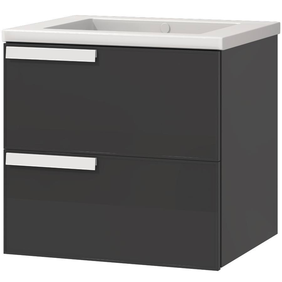 Тумба подвесная с раковиной Maxonor Pure Life SALON AMETHYST 58 см PL-MC01-58-GY боро серый в 100Kran: Широкий выбор и доступные цены.