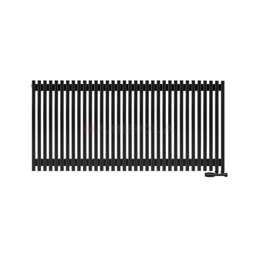 Вертикальный радиатор с нижним подключением Arbiola Compact V 102400 168 х 70 см Черный от интернет-магазина сантехники 100Kran!