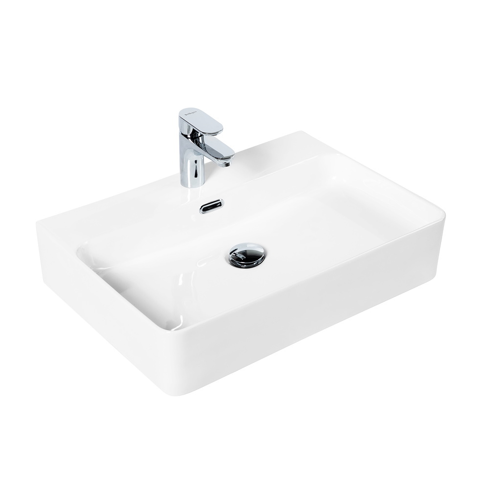 Накладная раковина BelBagno BB1338 42  см белая глянцевая в 100Kran: Широкий выбор и доступные цены.