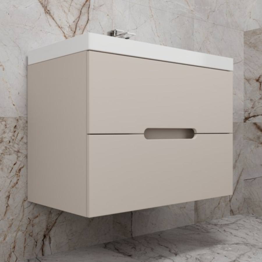 Тумба с раковиной подвесная Style Line Матис 80 умывальник Andrea Classic 800 крем ЛС-00002308 в 100Kran: Широкий выбор и доступные цены.