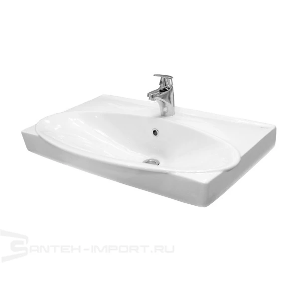Раковина мебельная Керамин Санти 80 белая CDB00022945 в 100Kran: Широкий выбор и доступные цены.