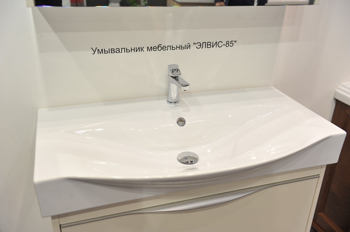 Раковина мебельная Kirovit Элвис 85 белая в 100Kran: Широкий выбор и доступные цены.