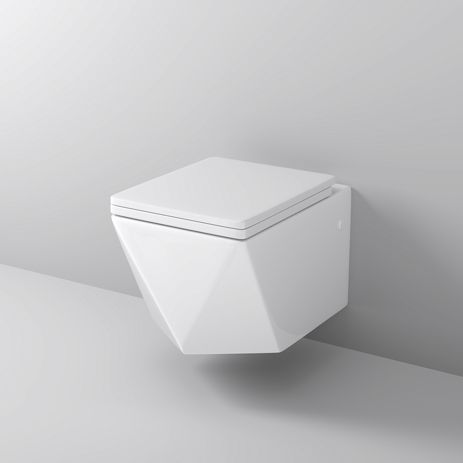 Унитаз подвесной Grossman Cristal GR-4481 безободковый белый в 100Kran: Широкий выбор и доступные цены.