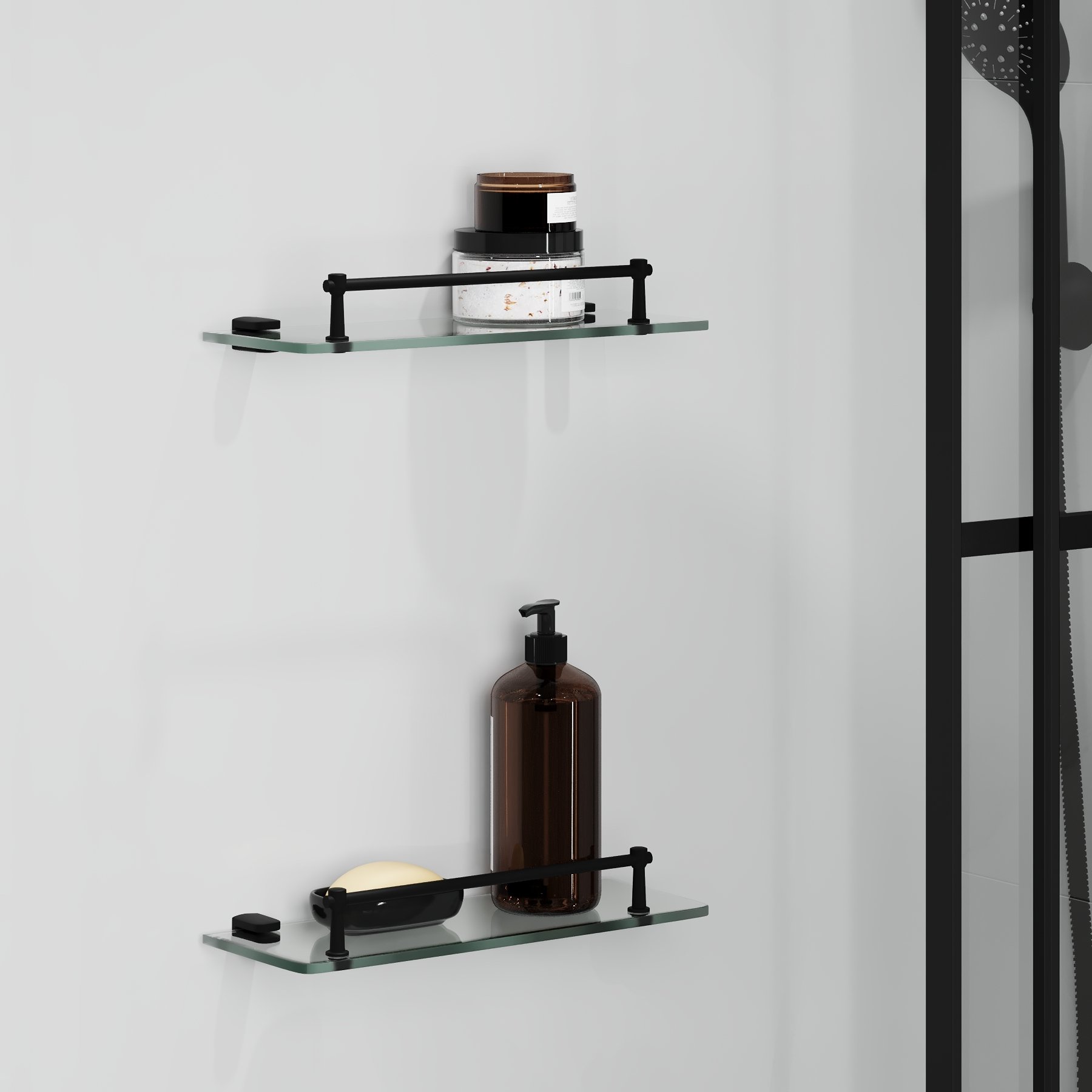 Душевая кабина Niagara Standart ST100/80/15QR/KL/BKT 100х80 см черная матовая в 100Kran: Широкий выбор и доступные цены.