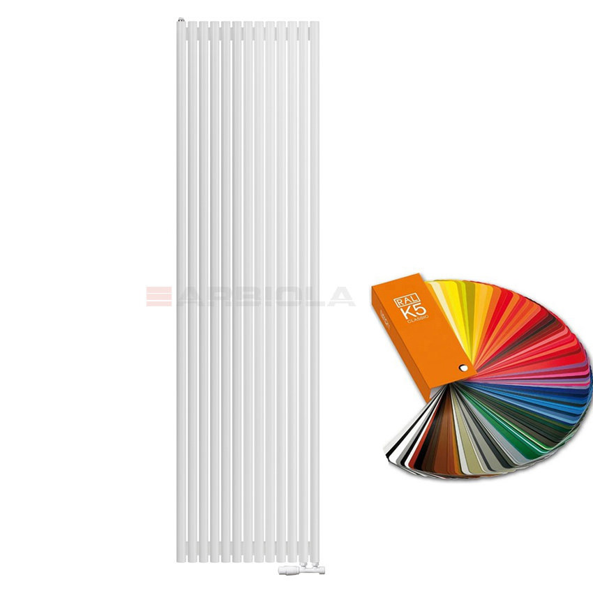 Вертикальный радиатор с нижним подключением Arbiola Iris V 109007 64,2 х 250 см ral classic от интернет-магазина сантехники 100Kran!