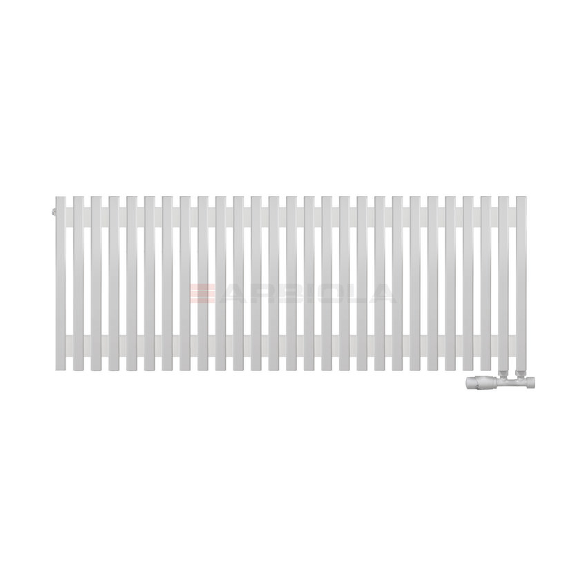 Вертикальный радиатор с нижним подключением Arbiola Compact V 102062 133 х 60 см белый матовый ral 9016 от интернет-магазина сантехники 100Kran!