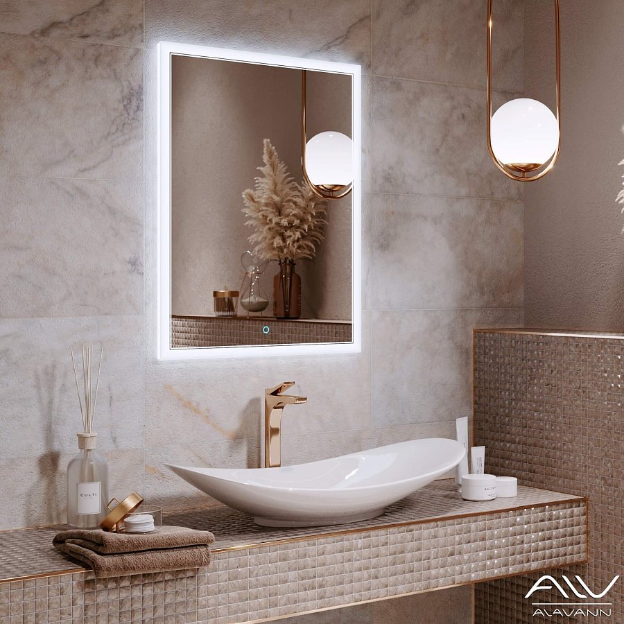 Зеркало с подсветкой Alavann Emma 50 см ALV0062001 100Kran: Широкий выбор и доступные цены.