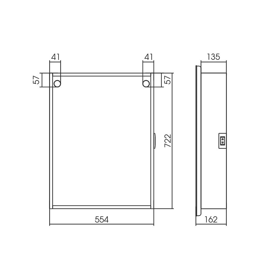 Зеркальный шкаф с подсветкой Silver Mirrors Фиджи 60 х 80 см  - 3.2 LED-00002859 левый часы, ТХ, подогрев, сенсорный выключатель создать уют и комфорт, это просто!