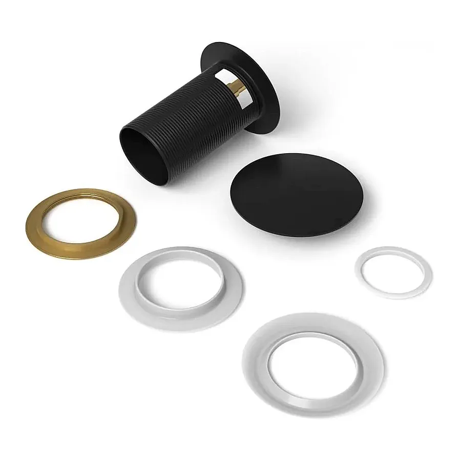 Донный клапан с переливом Maretti AC19Z12560 черный в 100Kran: Широкий выбор и доступные цены.