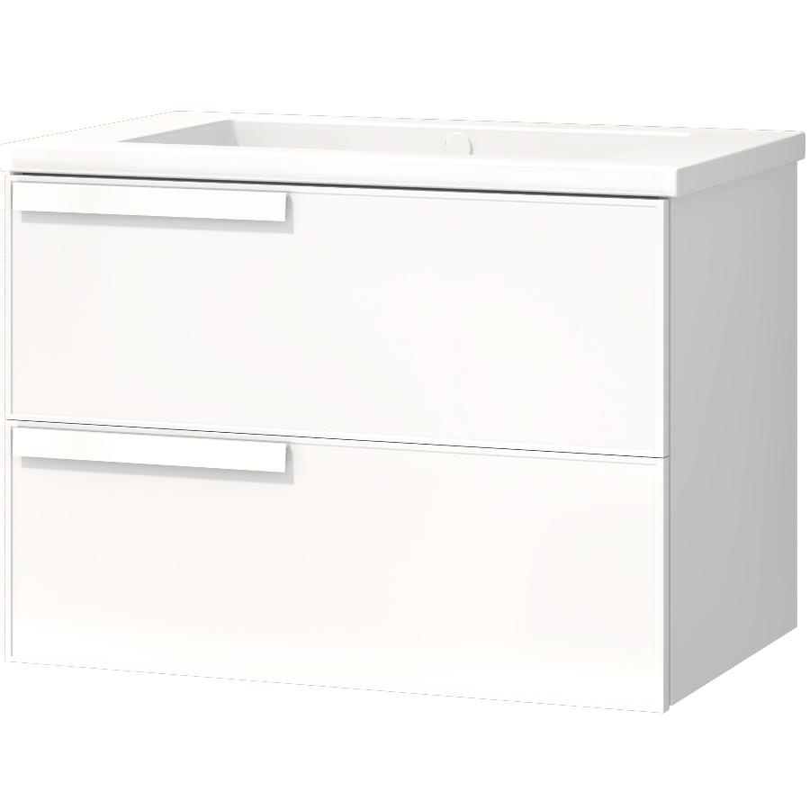 Тумба подвесная с раковиной Maxonor Pure Life SALON AMETHYST 78 см PL-MC01-78-WH белый глянец в 100Kran: Широкий выбор и доступные цены.