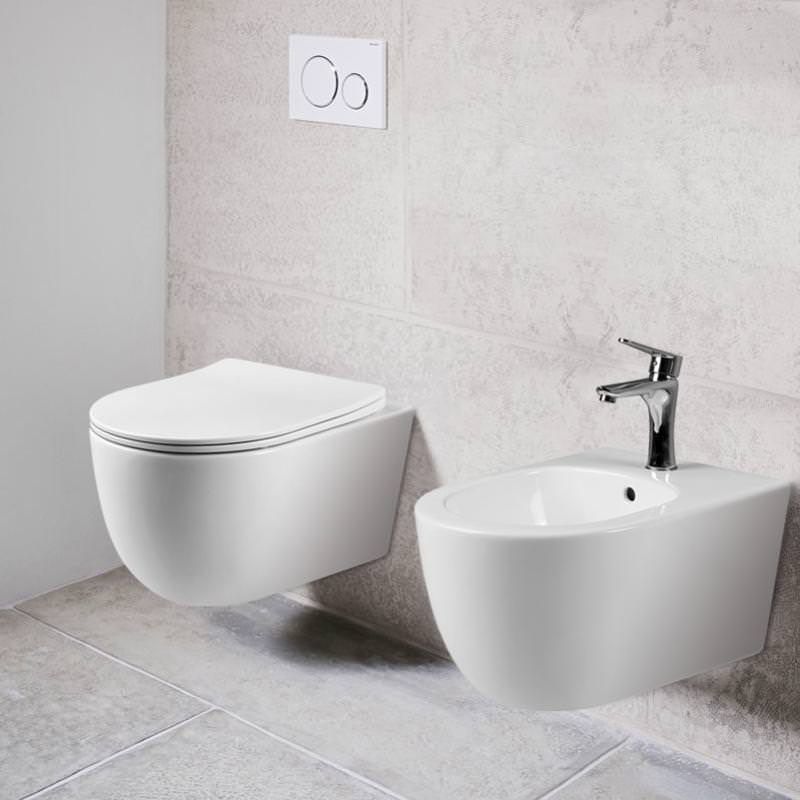 Биде подвесное Vincea VB1-34S цвет белый в 100Kran: Широкий выбор и доступные цены.