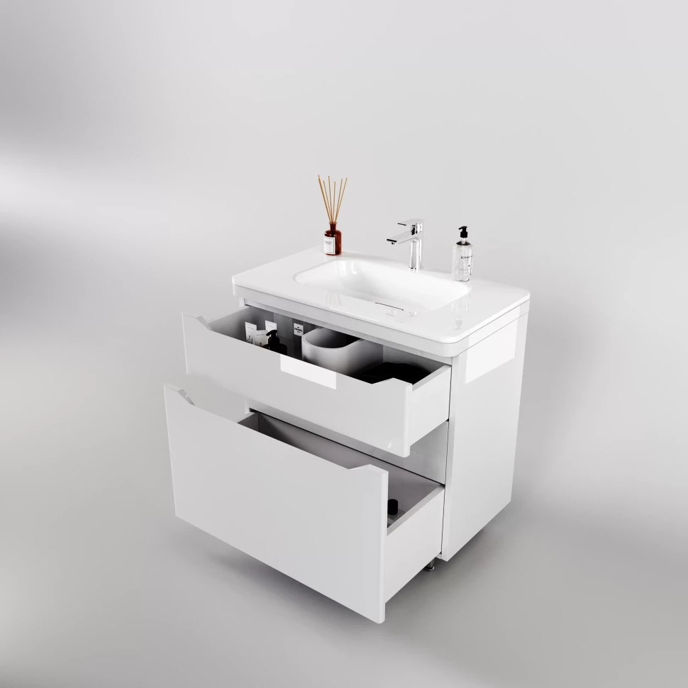 Раковина мебельная Style Line Марелла 80 см El Fante СС-00002376 белая в 100Kran: Широкий выбор и доступные цены.