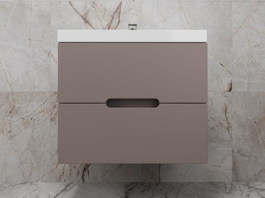 Тумба с раковиной подвесная Style Line Матис 60 умывальник Andrea Classic 600 тауп темный ЛС-00002296 в 100Kran: Широкий выбор и доступные цены.