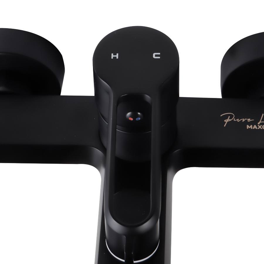 Смеситель для ванны и душа Maxonor PURE LIFE PL32108-7 черный матовый в 100Kran: Широкий выбор и доступные цены.