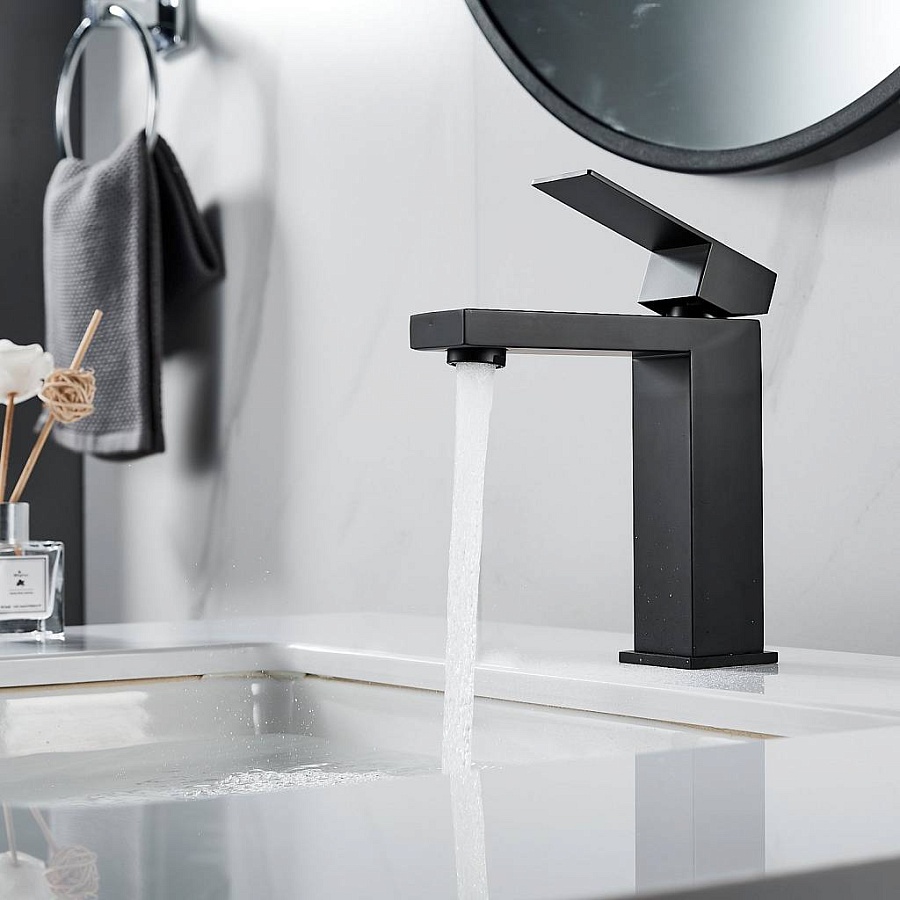 Смеситель для раковины Maretti Umbria Black UMB32RF51 черный в 100Kran: Широкий выбор и доступные цены.