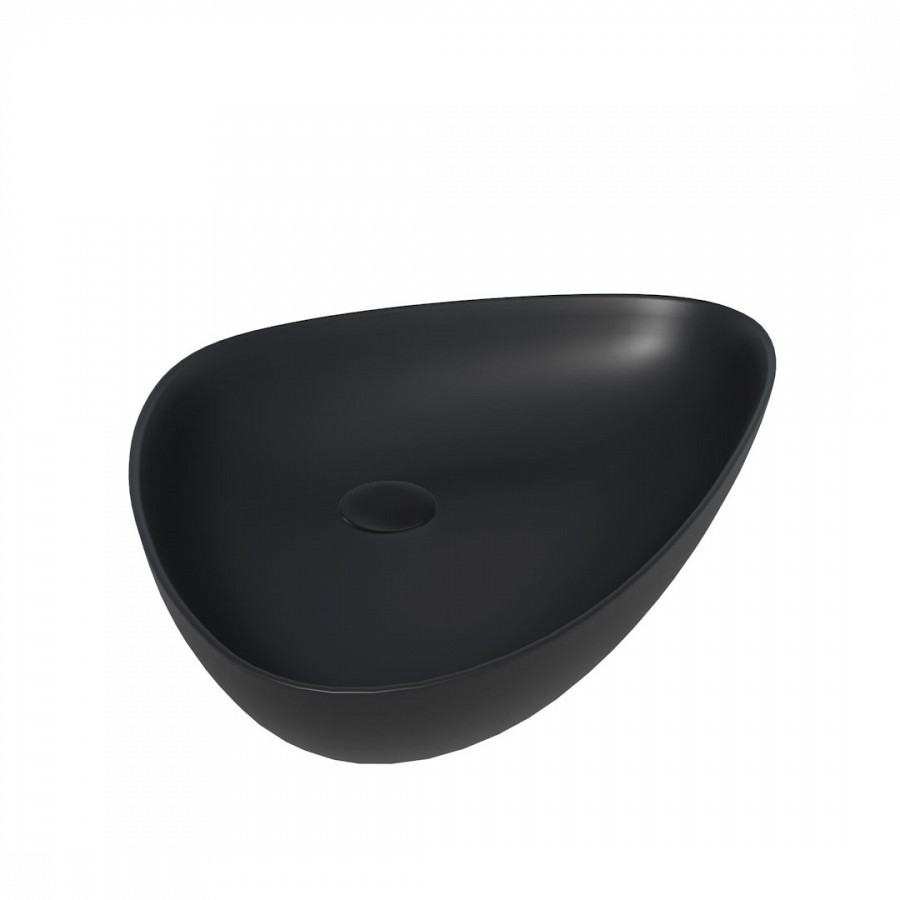 Раковина накладная Maretti Elio EL13NS56-560 59 см черная в 100Kran: Широкий выбор и доступные цены.