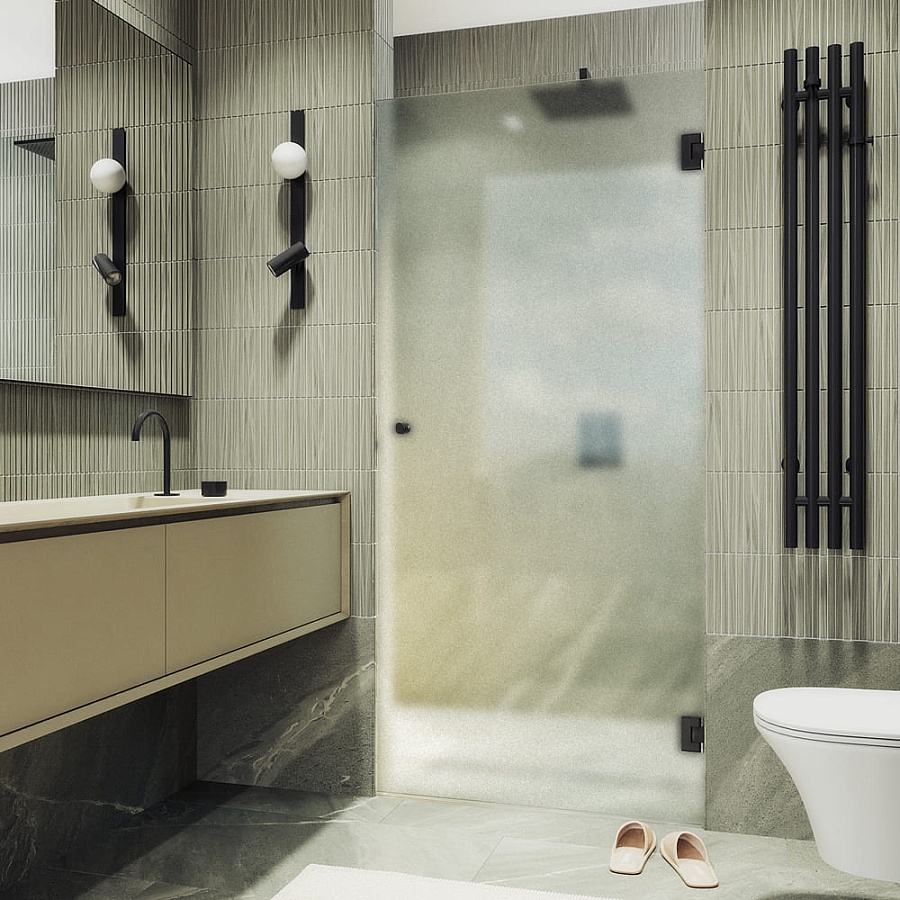 Дверь в нишу MaybahGlass MGD-527-6 195x90 см стекло сатин в 100Kran: Широкий выбор и доступные цены.