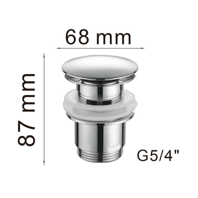 Донный клапан Haiba HB63 хром в 100Kran: Широкий выбор и доступные цены.