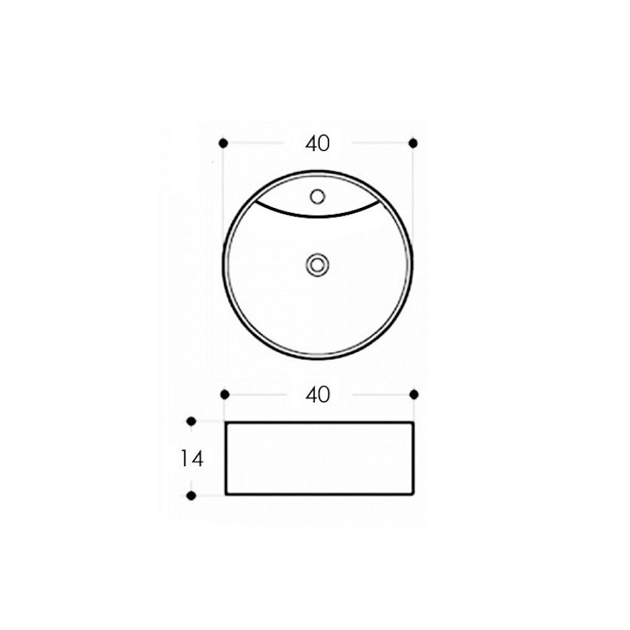 Раковина накладная Maretti Elena EA13NS67-844 40 см белая в 100Kran: Широкий выбор и доступные цены.
