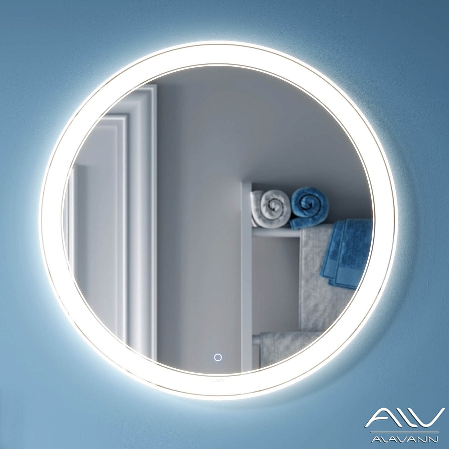 Зеркало с подсветкой Alavann Solis 80 см ALV0117001 100Kran: Широкий выбор и доступные цены.