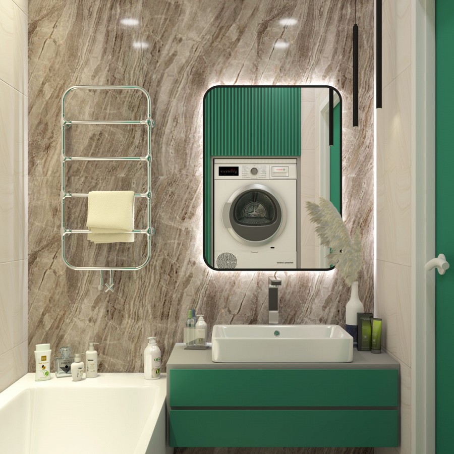 Зеркало с подсветкой Maretti Florenza FL146080P14EL 60x80 см черный 100Kran: Широкий выбор и доступные цены.