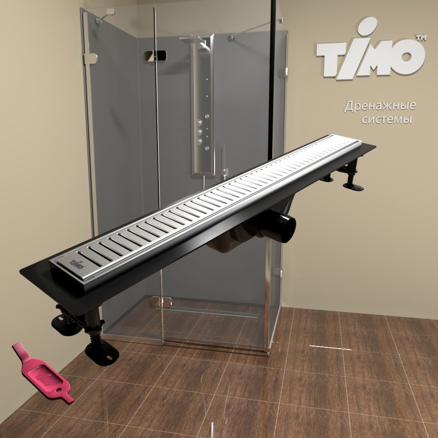 Душевой лоток TIMO Super Plast SP10700-PC10700 сатин в 100Kran: Широкий выбор и доступные цены.