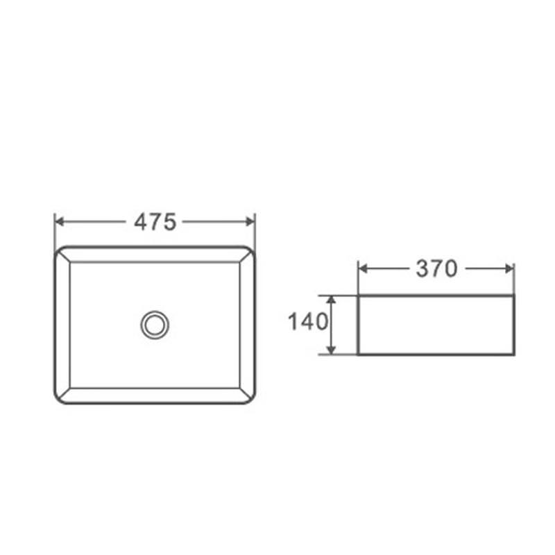 Раковина накладная D&K Berlin 47,5 см DT1430216 белая в 100Kran: Широкий выбор и доступные цены.