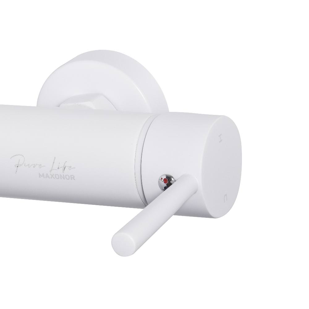 Смеситель для ванны и душа Maxonor PURE LIFE PL3287-8 белый матовый в 100Kran: Широкий выбор и доступные цены.