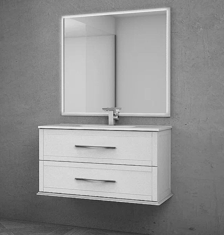 Тумба с раковиной подвесная CEZARES 100 см TIFFANY 54951 Bianco Opaco в 100Kran: Широкий выбор и доступные цены.