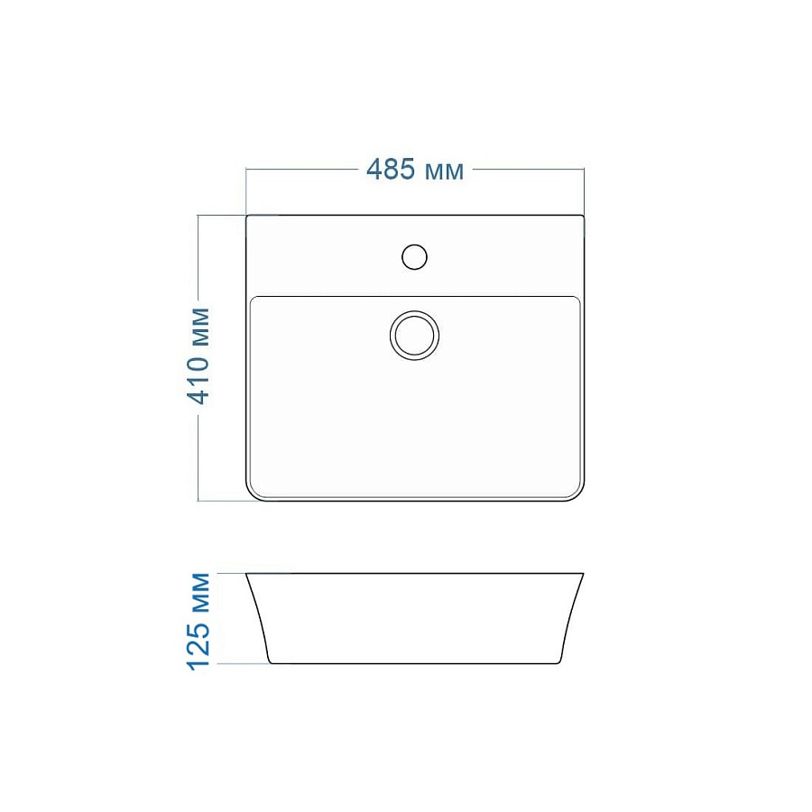 Раковина накладная Maretti Sofia SF13NS80-844 48,5 см белая в 100Kran: Широкий выбор и доступные цены.