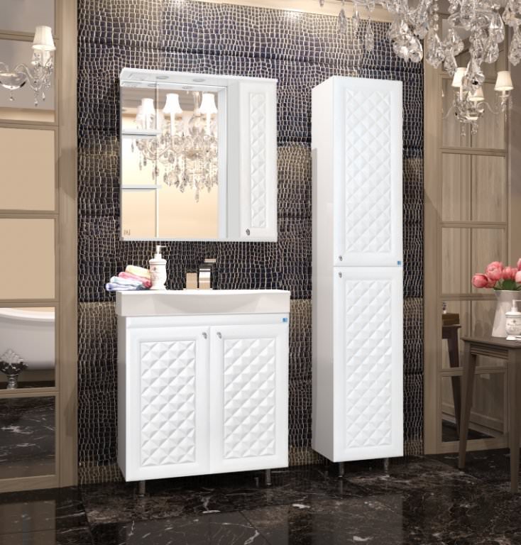 Пенал напольный Style Line Канна 36  белый ЛС-00000193 в 100Kran: Широкий выбор и доступные цены.